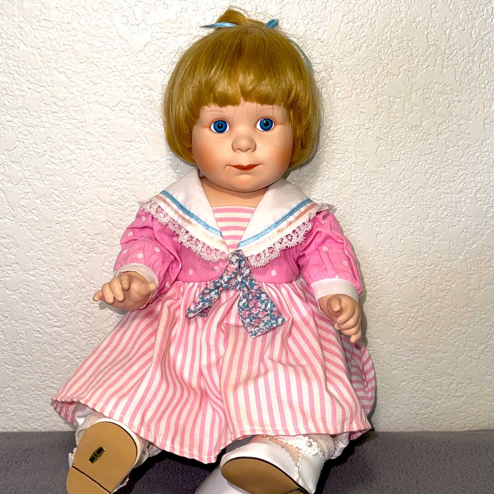 Vtg Danbury Mint Porcelain Meg Doll Baby